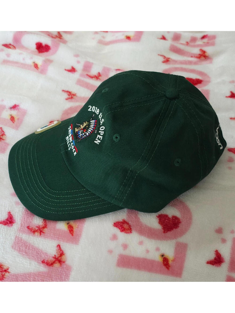 2018 US Open Shinnecock Hills Official USGA Member Golf Hat Green Strap Back - Picture 2 of 9